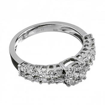 Ring - gold, brilliant cut diamond - 1980 Ring - gold, brilliant cut diamond - 1980