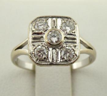 White Gold Ring - white gold, diamond - 1993 White Gold Ring - white gold, diamond - 1993