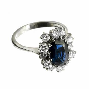 Ladies' Gold Ring - white gold, diamond - 1960 Ladies' Gold Ring - white gold, diamond - 1960