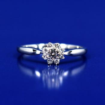 White Gold Ring - white gold, brilliant cut diamond - 2000 White Gold Ring - white gold, brilliant cut diamond - 2000