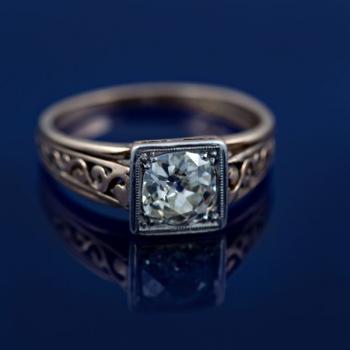 Gold ring with diamond Gold ring with diamond