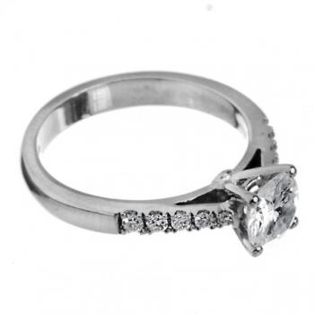 Ring - gold, brilliant cut diamond - 1960 Ring - gold, brilliant cut diamond - 1960