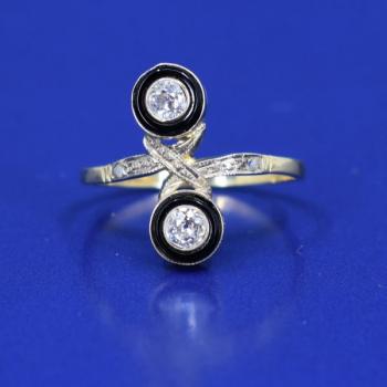 Ladies' Gold Ring - onyx, gold - 1920 Ladies' Gold Ring - onyx, gold - 1920