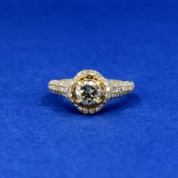Ladies' Gold Ring - gold, brilliant cut diamond - 2000 Ladies' Gold Ring - gold, brilliant cut diamond - 2000