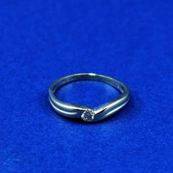 White Gold Ring - white gold, brilliant cut diamond - 2000 White Gold Ring - white gold, brilliant cut diamond - 2000