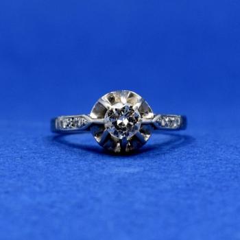 White Gold Ring - white gold, brilliant cut diamond - 2000 White Gold Ring - white gold, brilliant cut diamond - 2000