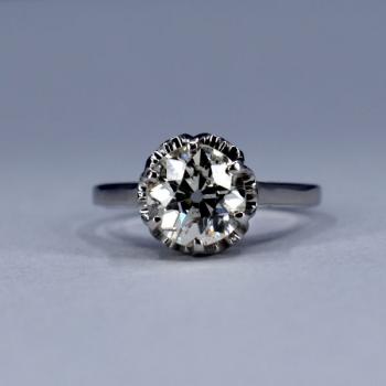 White Gold Ring - white gold, brilliant cut diamond - 2000 White Gold Ring - white gold, brilliant cut diamond - 2000