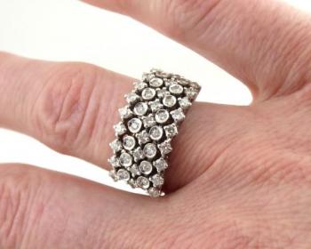 White Gold Ring - white gold, diamond - 1965 White Gold Ring - white gold, diamond - 1965