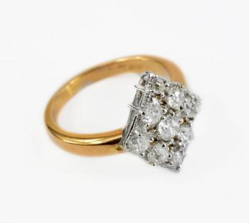 Ladies' Gold Ring - yellow gold, brilliant cut diamond - 1930 Ladies' Gold Ring - yellow gold, brilliant cut diamond - 1930