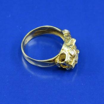 Ladies' Gold Ring - gold, brilliant cut diamond - 1990