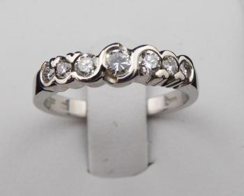 Ring from Riviera with diamonds approx. 0,40 ct an