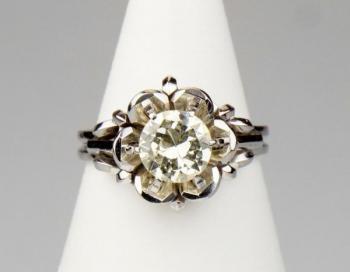 White Gold Ring - gold, diamond - 1990