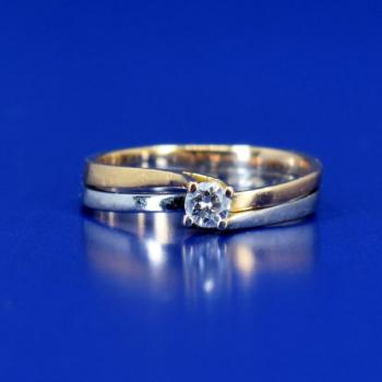 Ladies' Gold Ring - gold, brilliant cut diamond - 2015